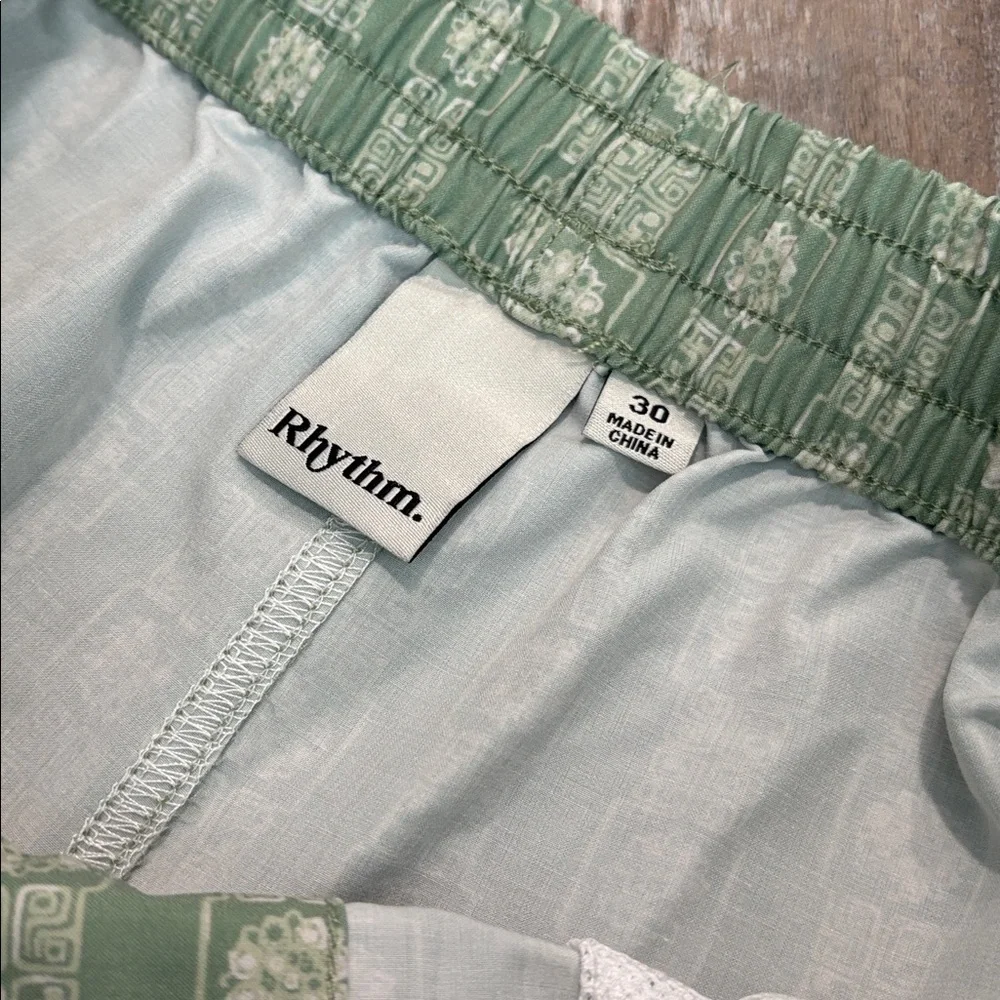 Rhythm tile stripe beach swim shorts size 30